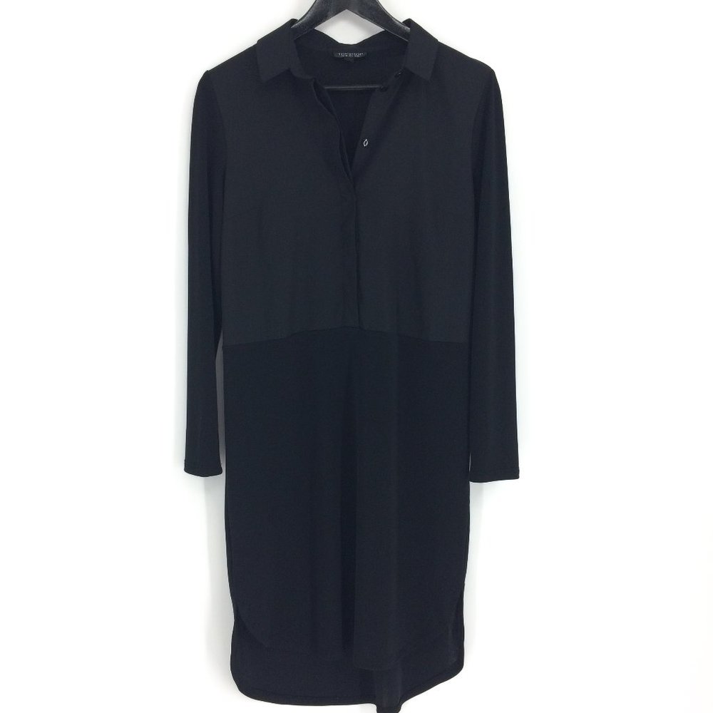 TOPSHOP Long Sleeve Shirttail Dress